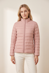 Women's Puffer Jacket | Lightweight Quilted — Pink